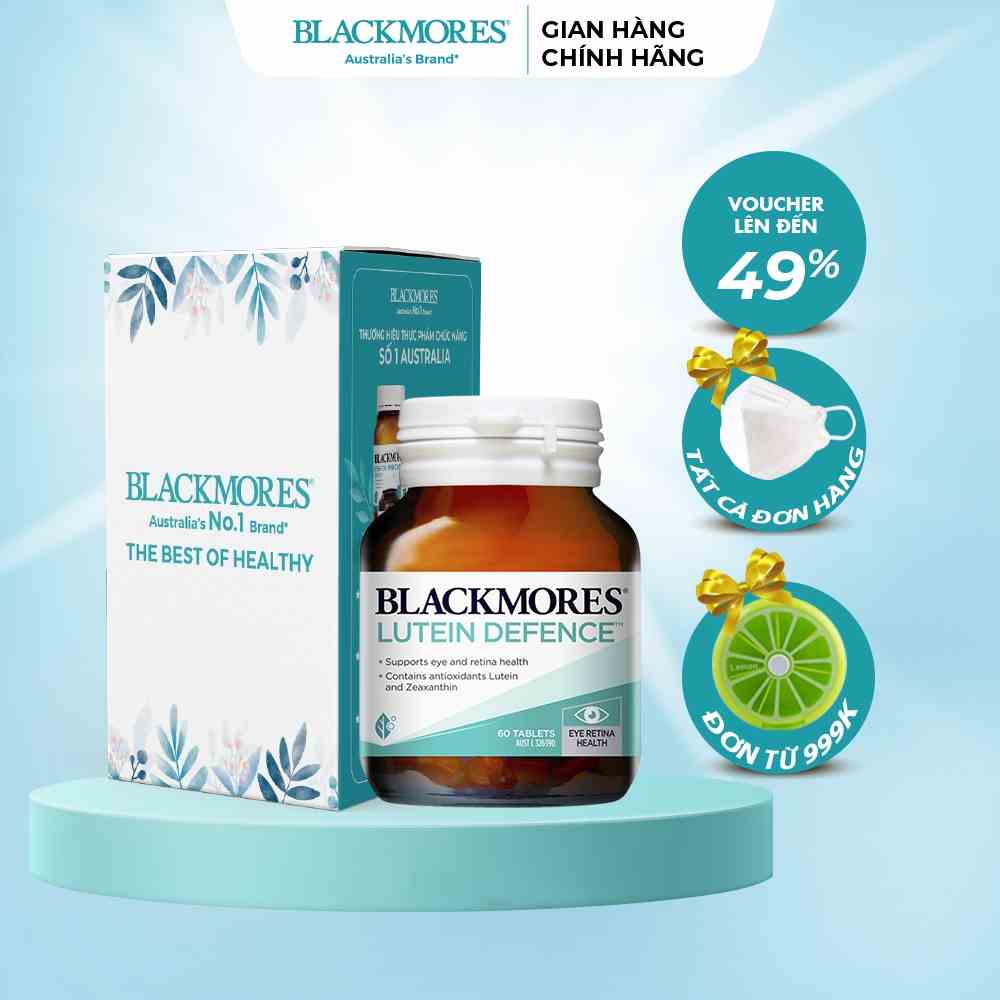 Viên uống bổ mắt Blackmore Lutein Defence Úc 60 viên