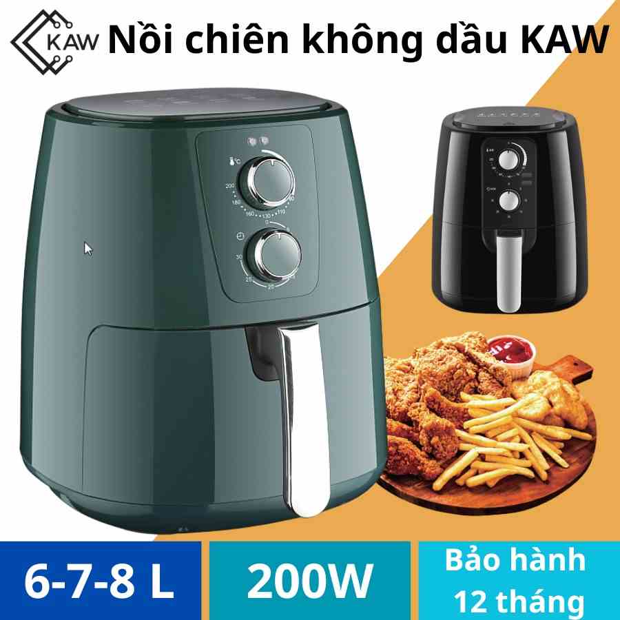 Nồi chiên không dầu tlc 7 lít công suất 1500w tiết kiệm điện dễ sử dụng, bảo hành 12 tháng