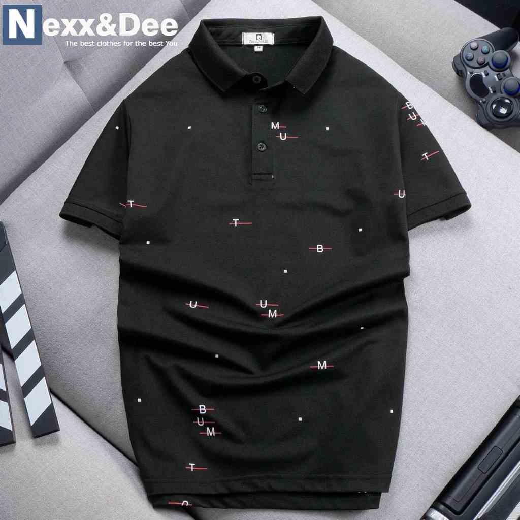 Áo thun POLO nam chấm bi cá sấu họa tiết có cổ bẻ TRẺ TRUNG big size 3xl Nexx&Dee-PL29