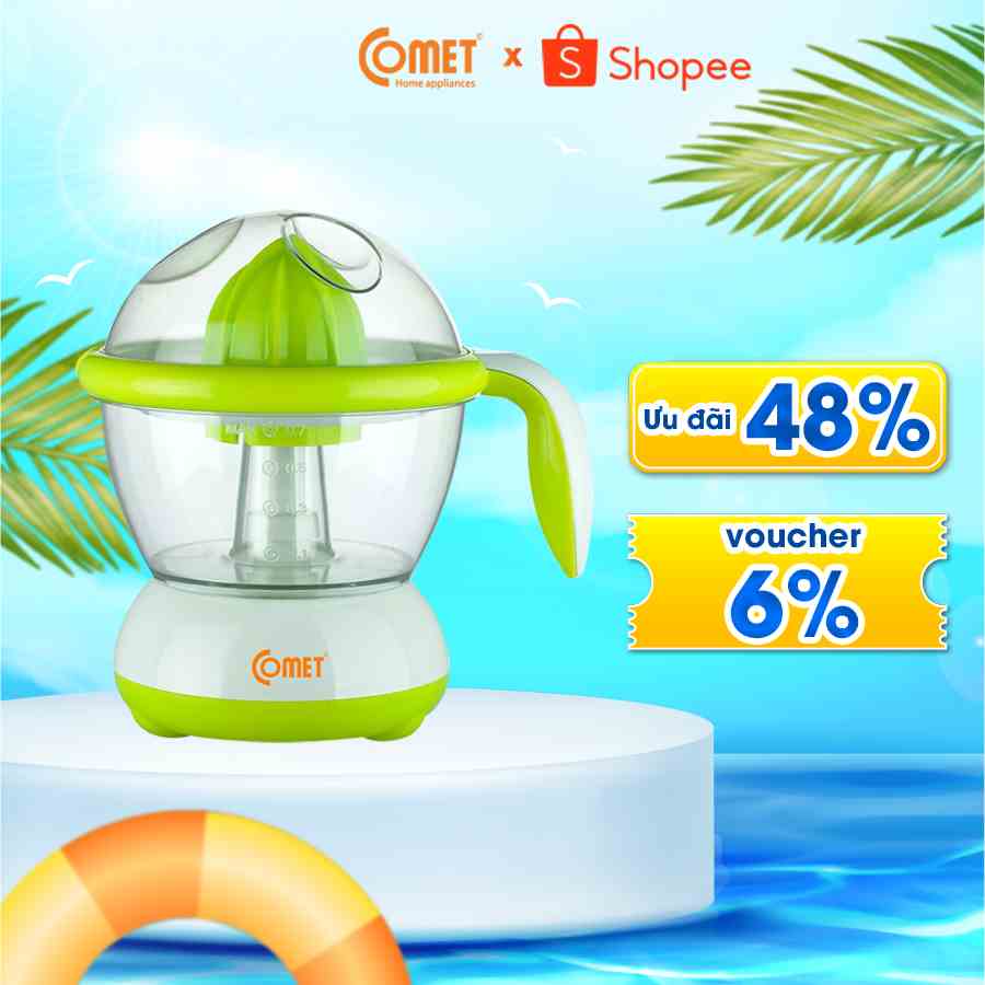 [Mã ELCMVIP1 giảm 10% đơn 699K] Máy vắt cam Comet 0.7L CM9928