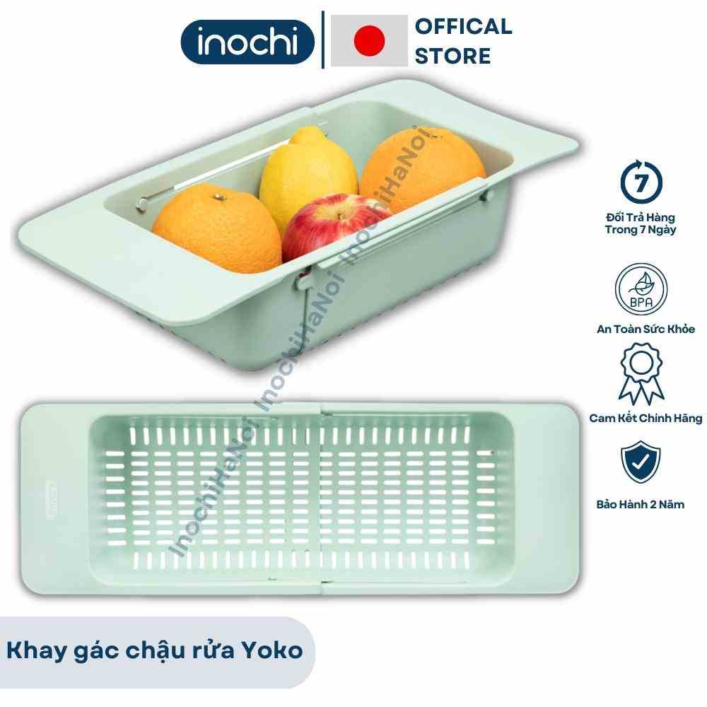 Khay Đa Năng Để Chậu Rửa Chén Yoko Inochi, Kệ Gác Bồn Rửa Bát Rút Gọn Siêu Tiện Lợi Đựng Rau Củ Quả Thực Phẩm