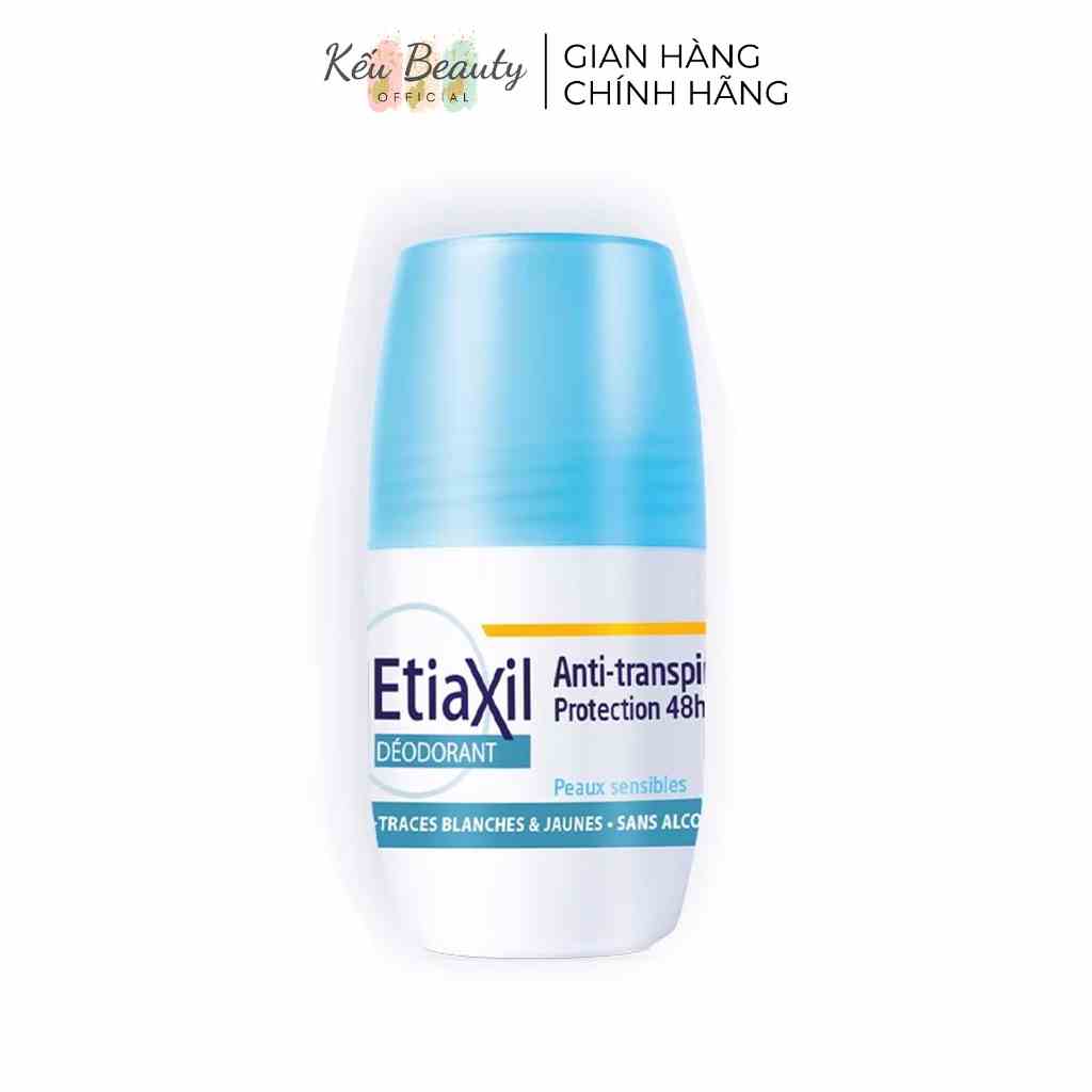 Lăn Ngăn Khử Mùi Giảm Tiết Mồ Hôi Etiaxil Deodorant Anti Transpirant 48h (50ml)