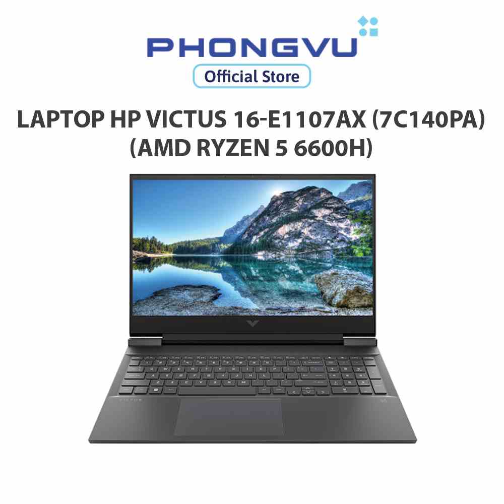 [Mã ELHP2TR5 giảm 12% đơn 18TR] Laptop HP Victus 16-e1107AX (7C140PA) (AMD Ryzen 5 6600H) (Đen) - Bảo hành 12 tháng