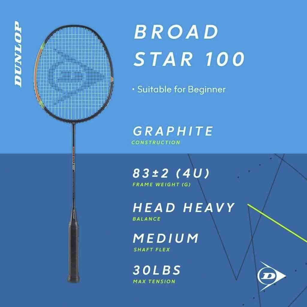 Vợt cầu lông Dunlop BROAD - STAR 100 ( VỢT CÔNG )