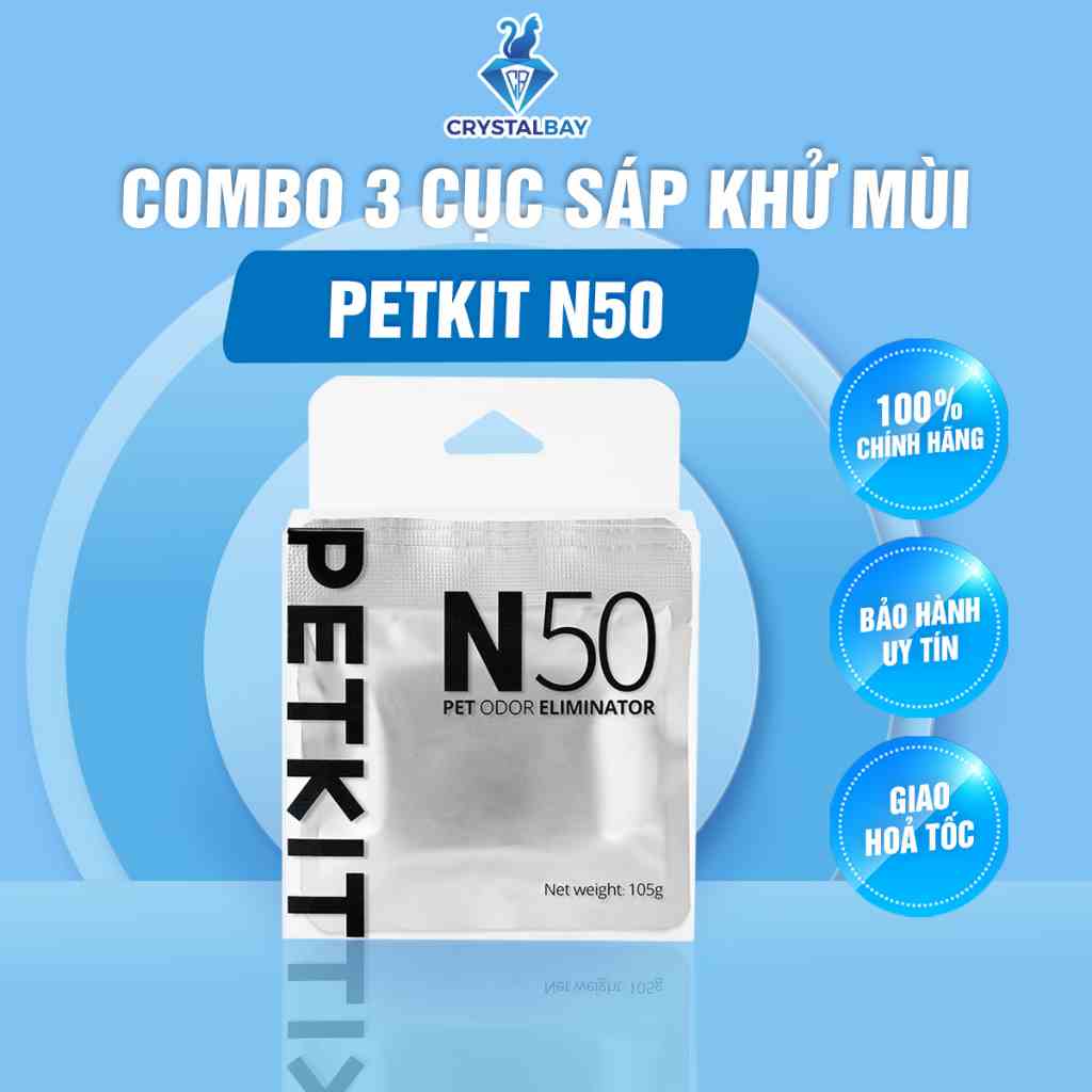 Sáp khử mùi dùng cho máy vệ sinh tự động cho mèo Petkit Pura Max - Odor Eliminator N50 - Crystal Bay