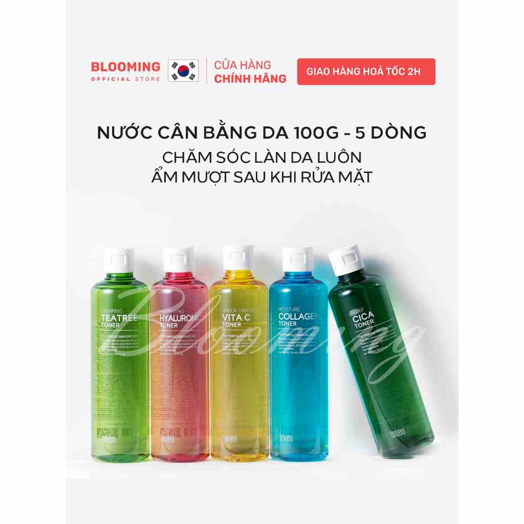 [Mã BMLTA35 giảm đến 35K đơn 99K] [5 LOẠI] Toner nước hoa hồng làm dịu da Tenzero Toner 300ml