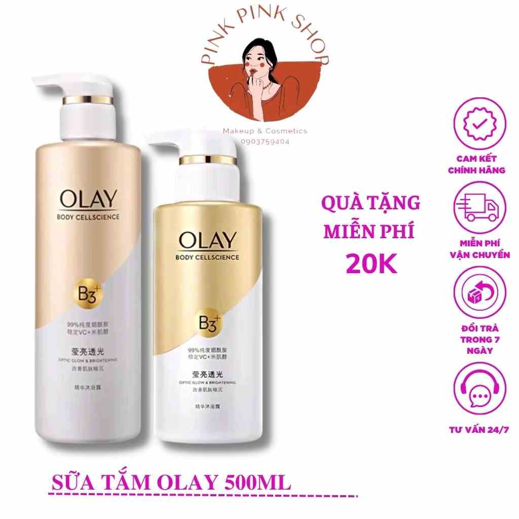 [Mã BMLTB35 giảm đến 35K đơn 99K] Sữa Tắm Olay B3 + Vitamin C Giúp Dưỡng Trắng Da Cấp Ẩm Cho Da Chai 500Ml