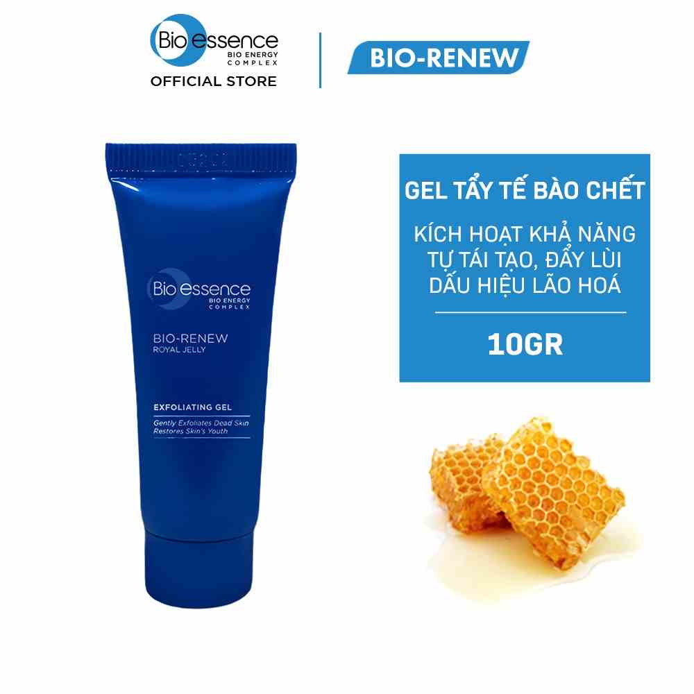 [HB Gift] Gel tẩy tế bào chết dưỡng da tươi trẻ Bio-Essence Bio-Renew tinh chất sữa ong chúa 10gr/tuýp