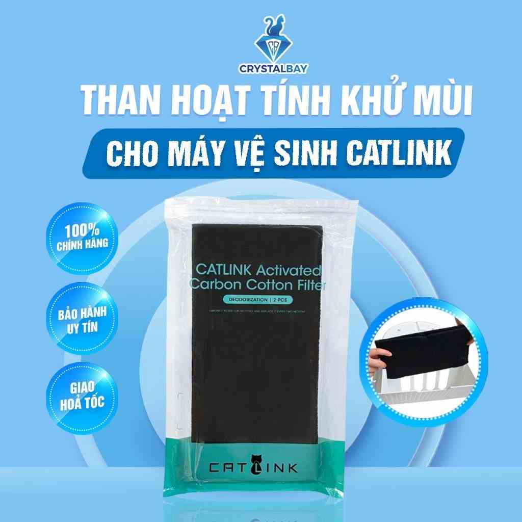 Combo 2 Tấm Lọc Khử Mùi Than Hoạt Tính Cho Máy Vệ Sinh Tự Động Cho Mèo Catlink Young, Catlink Pro Standard - Crystal Bay