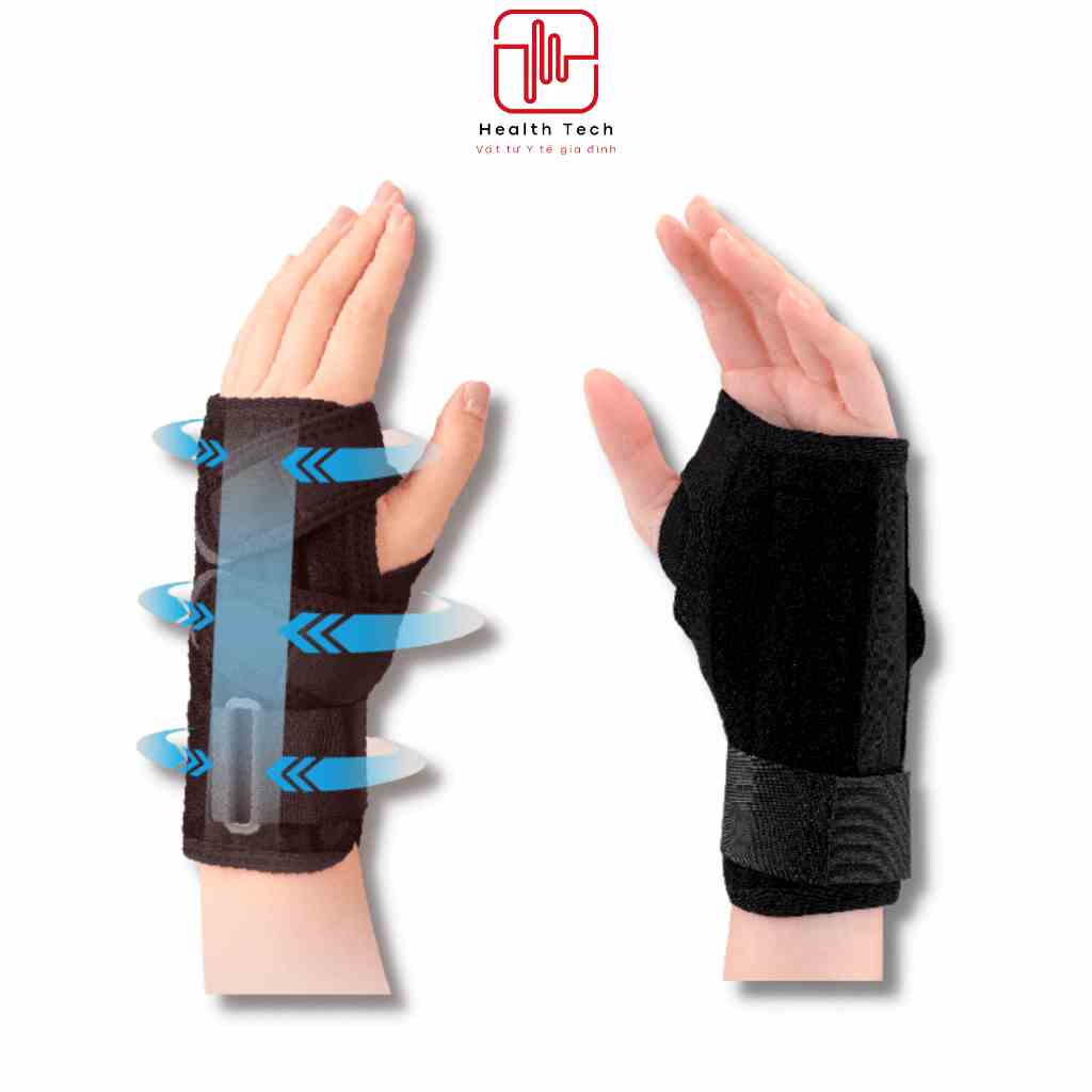 Đai bó cố định cổ tay Bonbone Wrist Guard chất liệu mềm mại, đeo êm, tuỳ chỉnh góc bó cổ tay - Healthtech