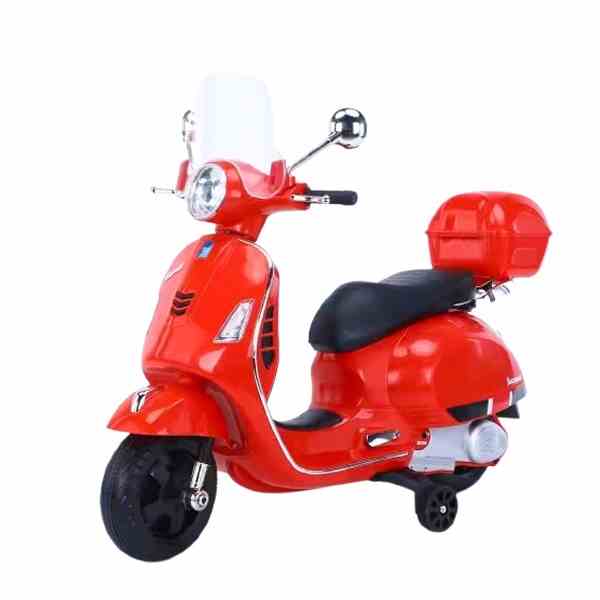 [Mã BMLTB35 giảm đến 35K đơn 99K] Xe máy Vespa có kính chắn gió và cốp, hộp để đồ chơi cho bé BABY PLAZA Q628 (Q618 V2)