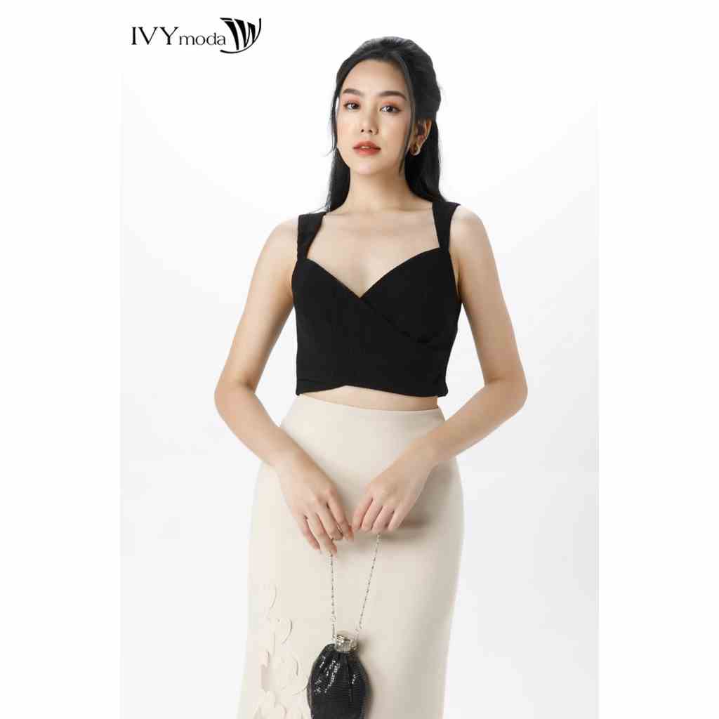 Áo wrapped lụa nữ IVY moda MS 12B9291