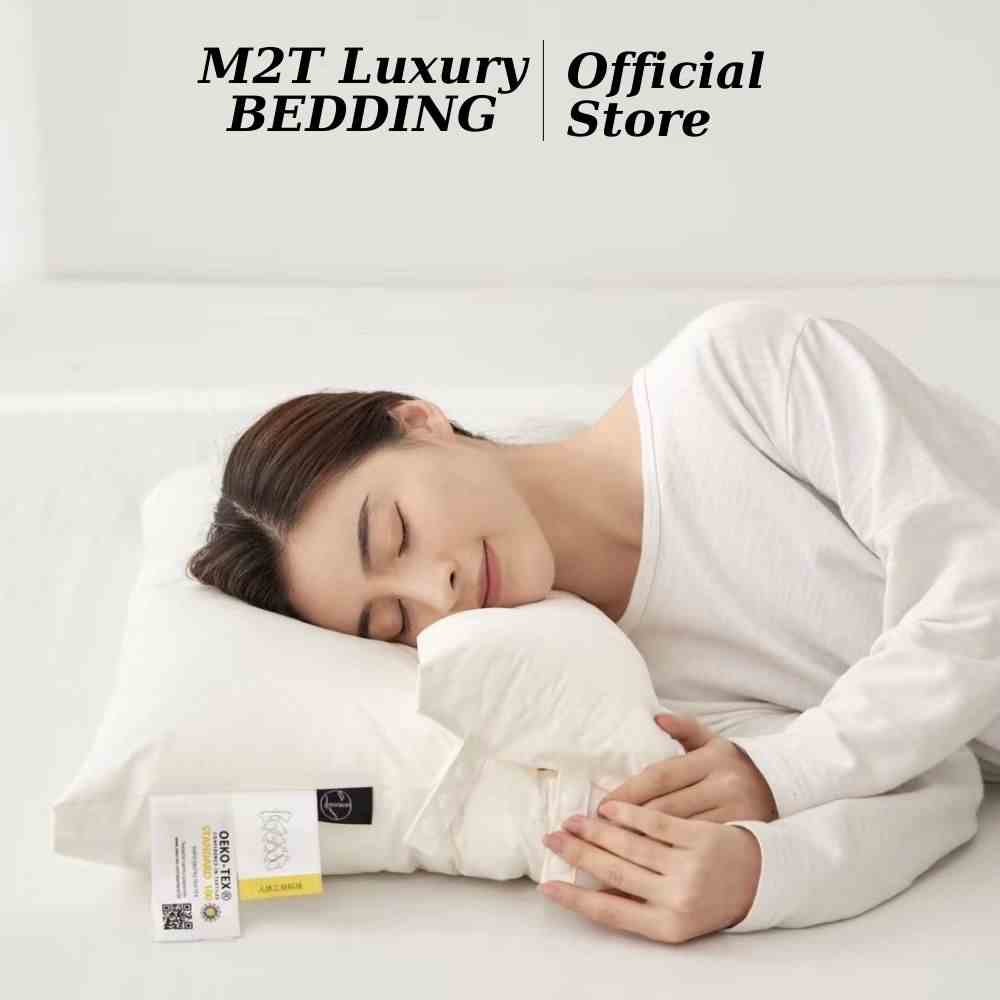 Ruột gối định hình 2 cấp độ M2T bedding Luxury hàng cao cấp hỗ trợ đau mỏi vai gáy