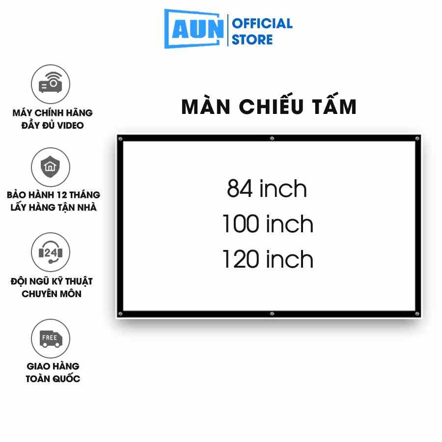 [Mã BMLTB35 giảm đến 35K đơn 99K] Màn chiếu trắng gắn tường 84 - 100inch