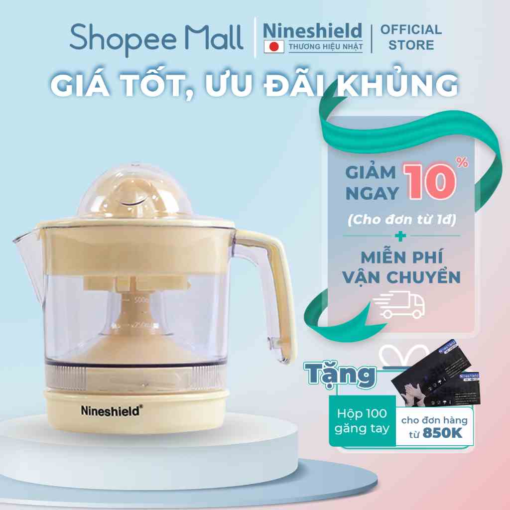 Máy vắt cam Nineshield KB L6 - Máy ép trái cây nhỏ gọn tiện dụng - Chất liệu nhựa cao cấp - Hàng chính hãng