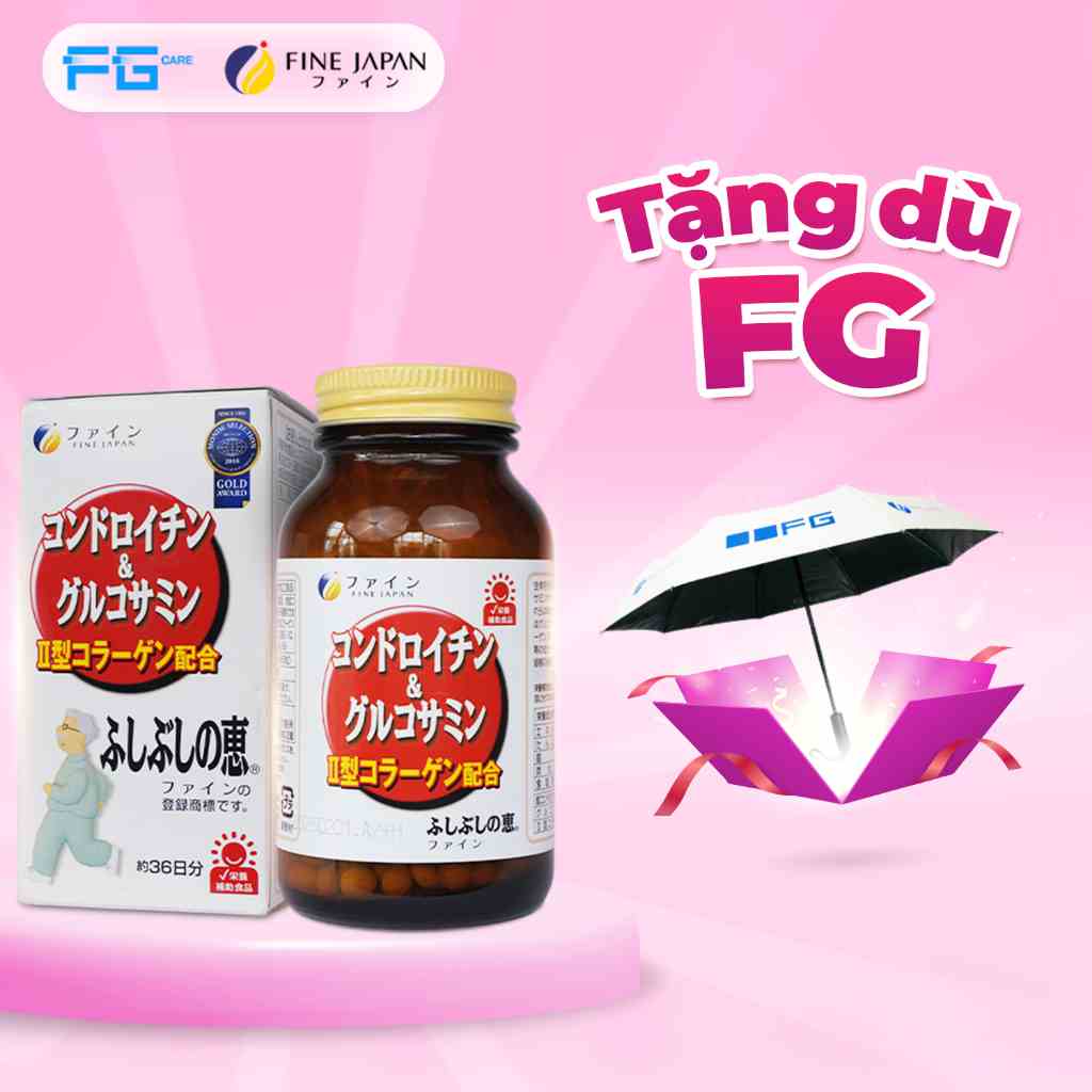 Viên Uống Hỗ Trợ Xương Khớp Glucosamine và Chondroitin - Fine Japan Chondroitin & Glucosamine Hộp 545 Viên