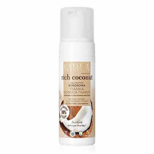 Gel rửa mặt tạo bọt Eveline Rich Coconut tinh dầu dừa 150ML