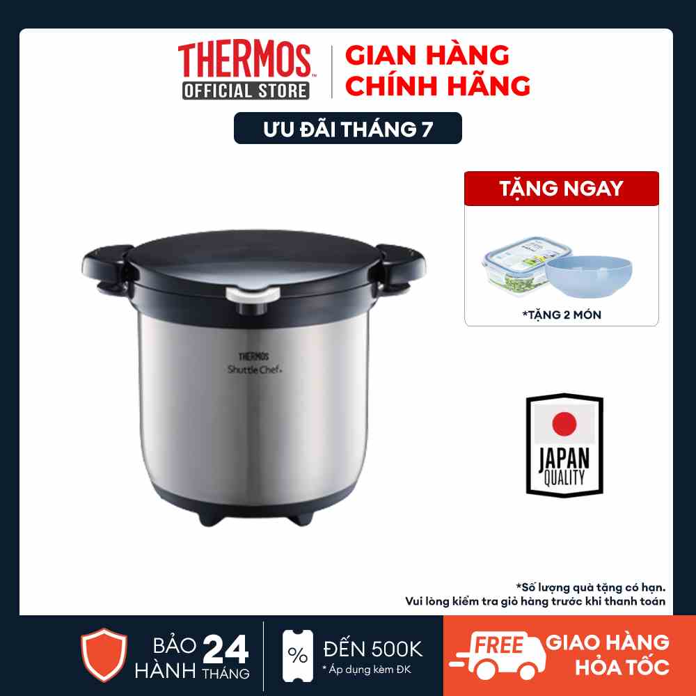 Nồi ủ Thermos số 1 Nhật Bản, KBG-4500-CS 4.5L màu bạc, hàng chính hãng, bảo hành 24 tháng.