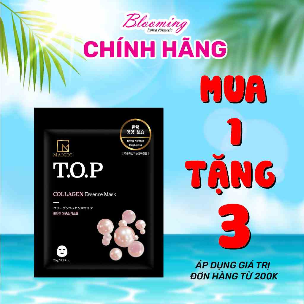 [Mã BMLTB35 giảm đến 35K đơn 99K] Mặt Nạ Giấy MAIGIC T.O.P Essence Mask Chiết Xuất Từ Collagen 23g