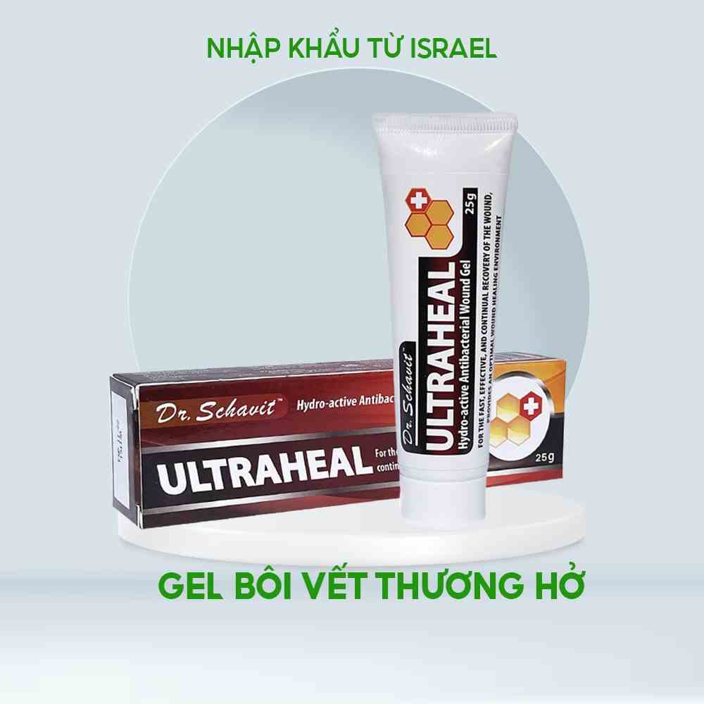 [Mã BMLTB35 giảm đến 35K đơn 99K] Gel bôi vết thương Ultraheal - Danpharm, xuất xứ ISRAEL Tube 25g Polipharm