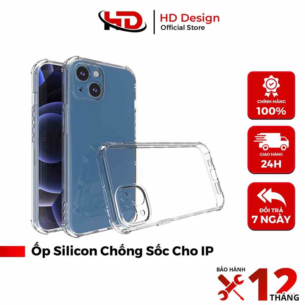 Ốp Silicon Chống Sốc Cho Các Dòng Máy IP Từ IP6 - 13 Pro Max