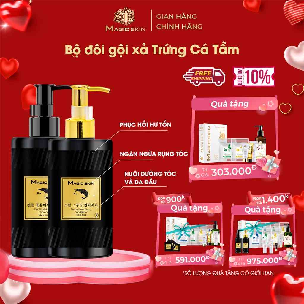 Bộ Gội - Xả Tái Sinh Toàn Diện Trứng Cá Tầm Magic Skin Regenerating Caviar Complex