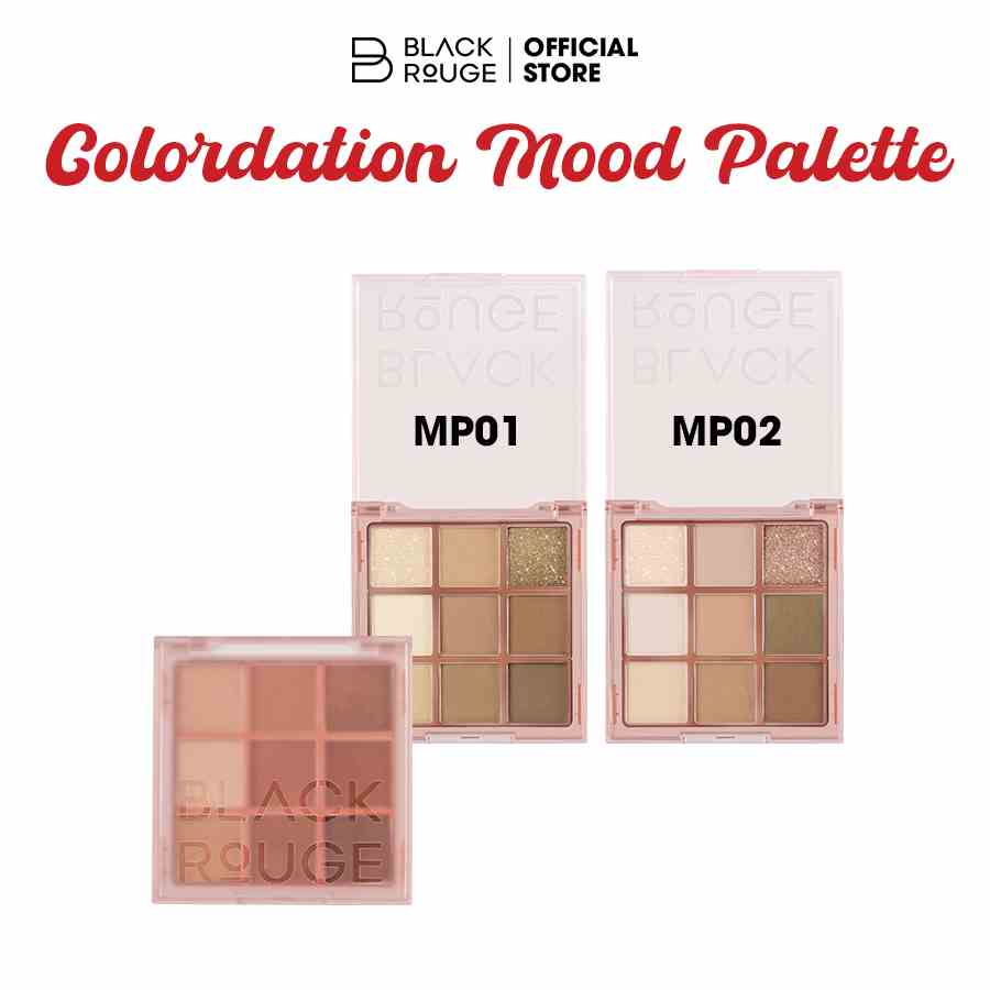 Phấn mắt 9 ô Black Rouge Colordation Mood Palette 74,6g