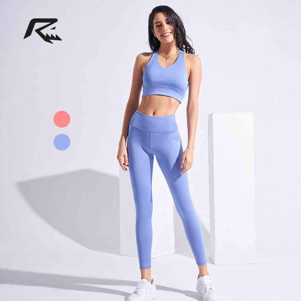 Set quần áo tập gym yoga running Run Navy, chất liệu Ecofriend 75-80