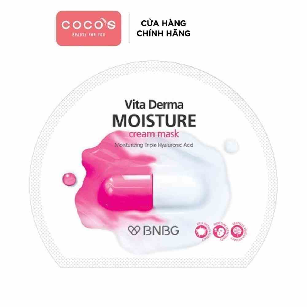 Mặt Nạ Dạng Kem Dưỡng Da Ẩm Mịn, Giúp Da Trắng Hồng BNBG Vita Derma Moisture Cream Mask 30ml