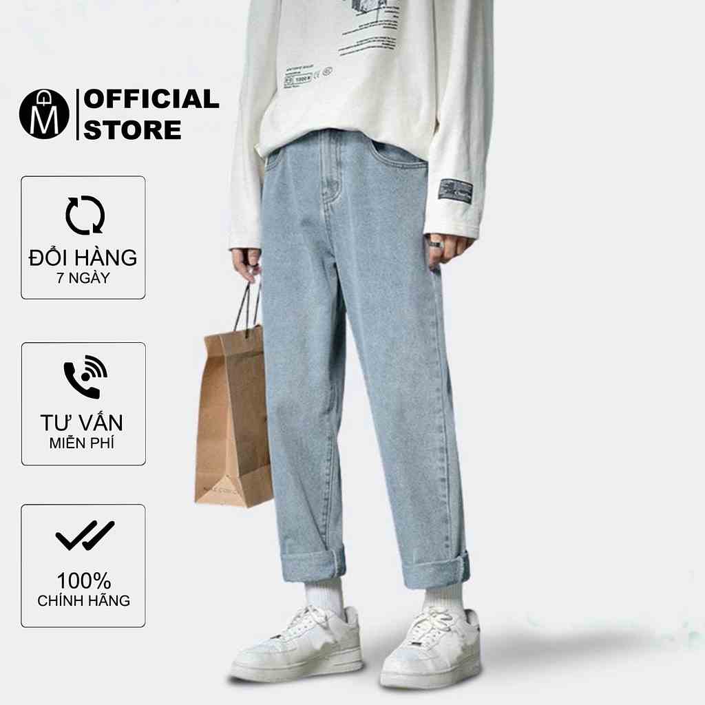 [Mã BMLTA35 giảm đến 35K đơn 99K] Quần baggy jean nam nữ thời trang MĐ Q901 ống rộng dáng suông