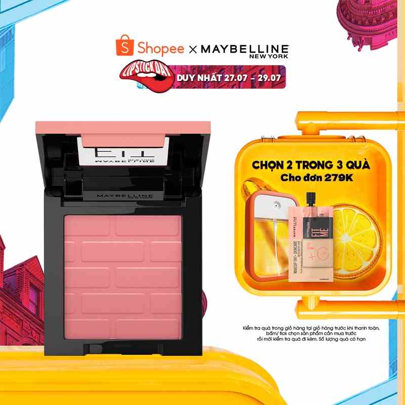 Phấn má hồng mịn lì chuẩn màu Maybelline Fit Me Blush 4.5g