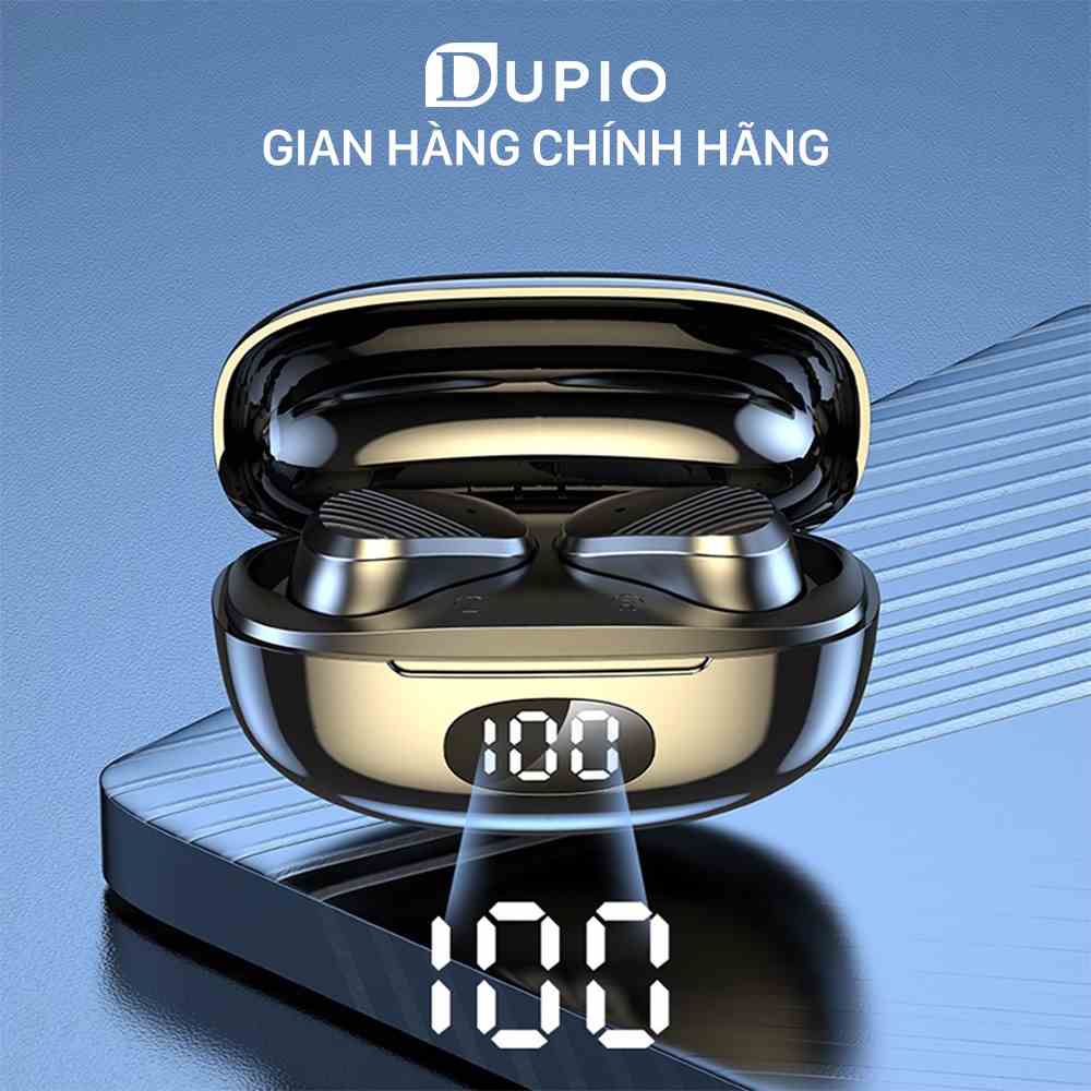 Tai nghe không dây DUPIO TN09 bluetooth V52 chống nước khử nhiễu cuộc gọi có đèn hiển thị pin