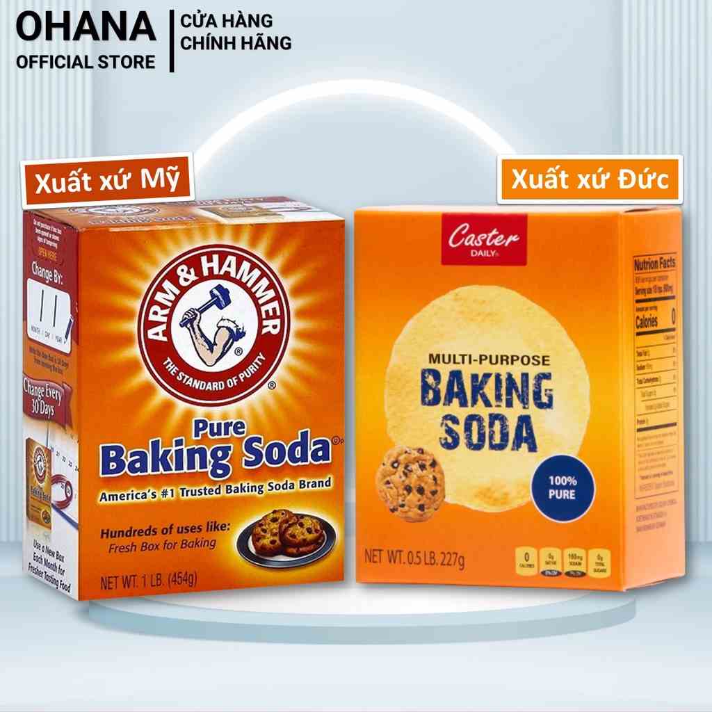 Bột Baking Soda đa công dụng Caster Daily, Arm & Hammer (227g/340g/454g/907g)