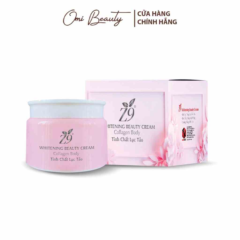 [Mã BMLTA35 giảm đến 35K đơn 99K] Kem Body collagen Tinh Chất Lục Tảo Z9 Dưỡng Da Trắng Hồng 180G