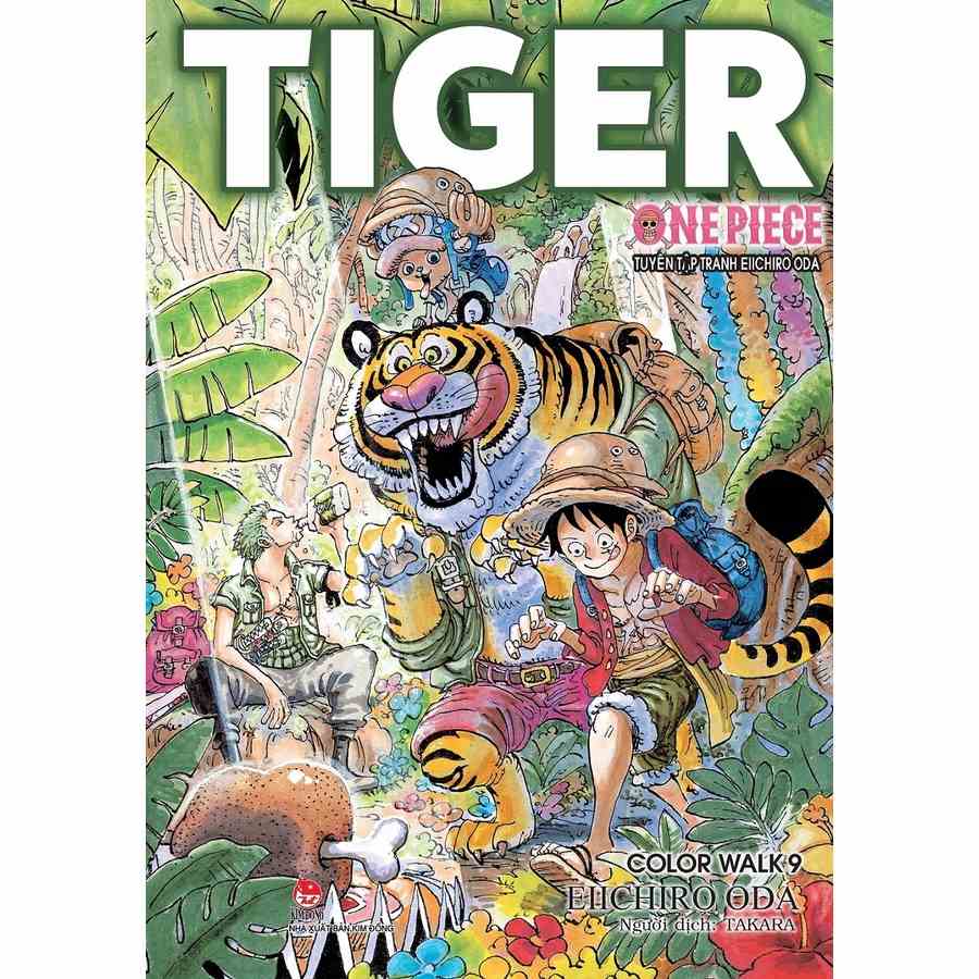 Truyện tranh One Piece Color Walk TIGER - Tuyển tập tranh Eiichiro Oda Tập 9 ( tặng kèmPostcard, Bảng sticker và  Poster