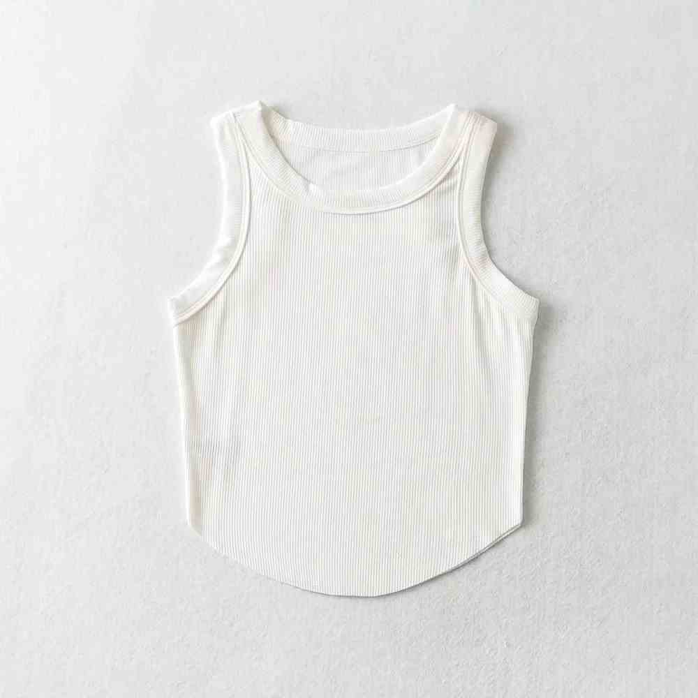 [Mã BMLTB35 giảm đến 35K đơn 99K] Áo thun ba lỗ croptop CERA-Y lai bầu không đường may màu đen / màu trắng CRA087