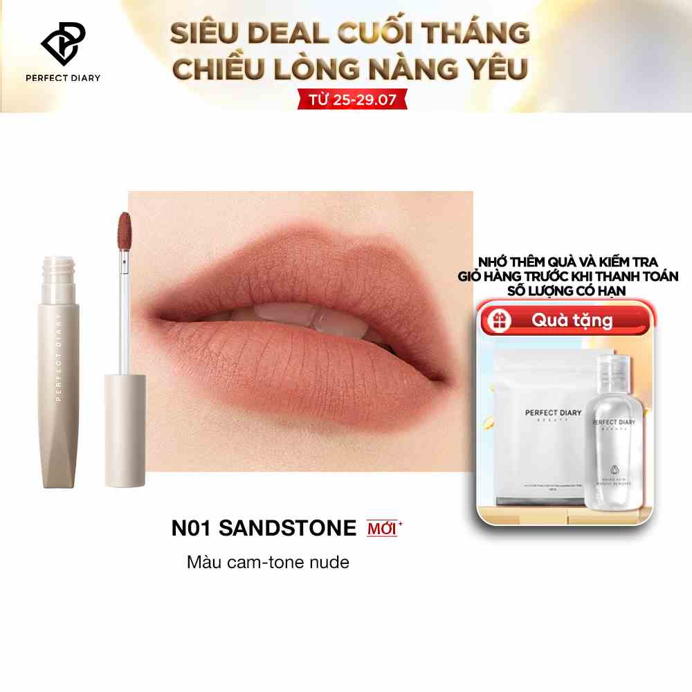 Son Kem Lì PERFECT DIARY Nhung Mịn Mượt Siêu Xinh 5 Màu Tùy Chọn 2.5G