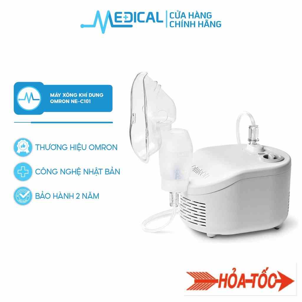 [Hoả Tốc HCM ] Máy xông khí dung OMRON Ne-C101 thế hệ mới thông mũi họng cho người lớn và trẻ em - MEDICAL