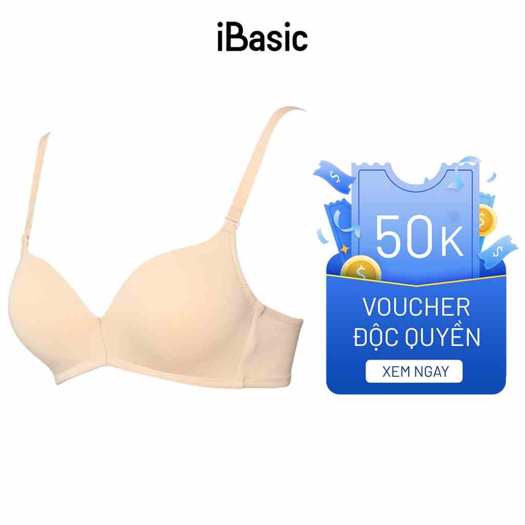 [VOUCHER 50K] Áo ngực không gọng mút dày V deep cup T-Shirt iBasic BRAW052-1