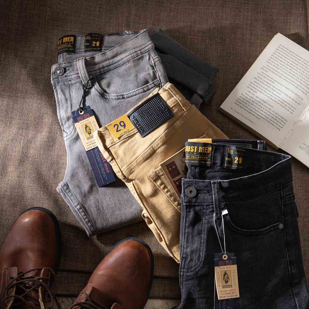 [Mã BMLTB35 giảm đến 35K đơn 99K] Quần Jeans Dài Nam Tính Just Men 220143 & 220124