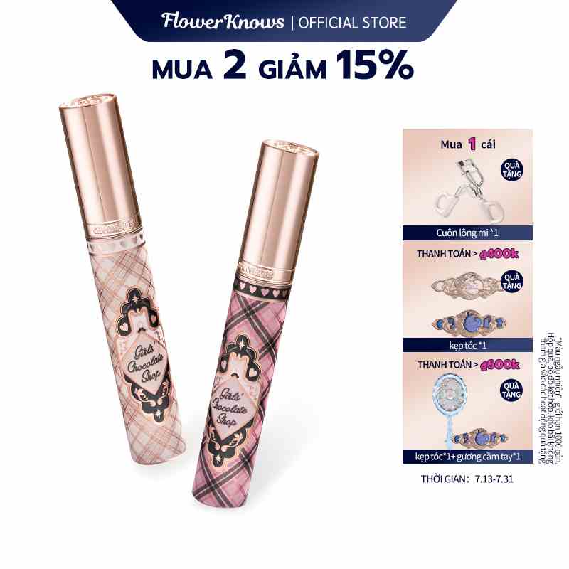 Mascara Flower Knows chống nhòe kháng nước 3.5ml