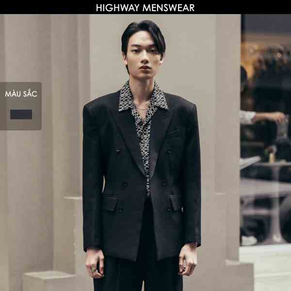 Áo khoác Blazer nam dày dặn sang trọng Highway (Menswear) Liam Xanh Đậm