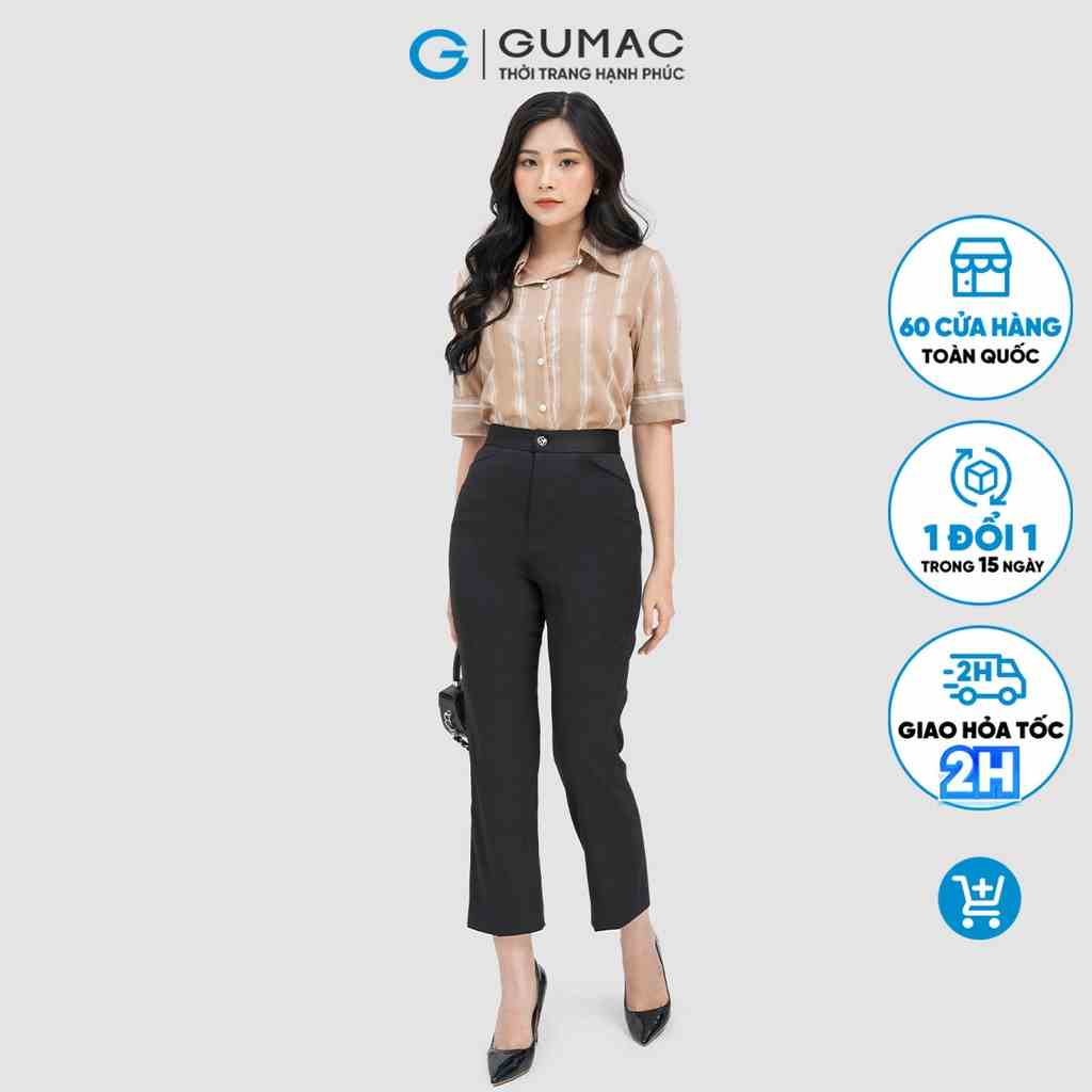 Quần ống đứng túi kiểu GUMAC QD04020