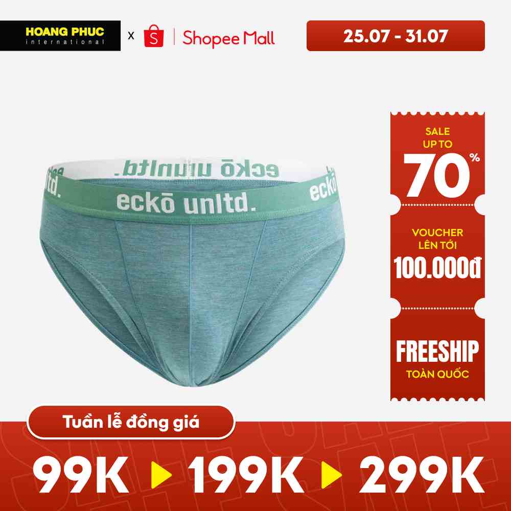 [Hàng hiệu giá yêu] Set 3 quần lót nam chính hãng ECKO UNLTD BRIEF IS22-71010