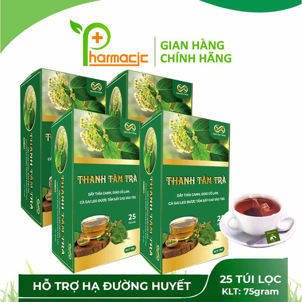 Combo 4 Hộp Thanh Tâm Trà - Giải Pháp Thiên Nhiên Cho Người Tiểu Đường