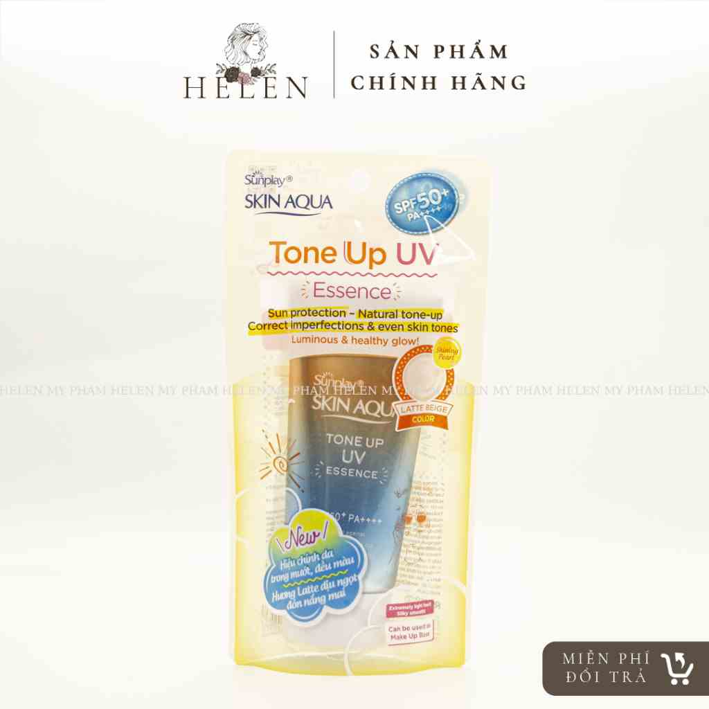 Tinh chất chống nắng hiệu chỉnh sắc da Sunplay Skin Aqua Tone Up UV Essence SPF50+ PA++++ 50g – LATTE BEIGE