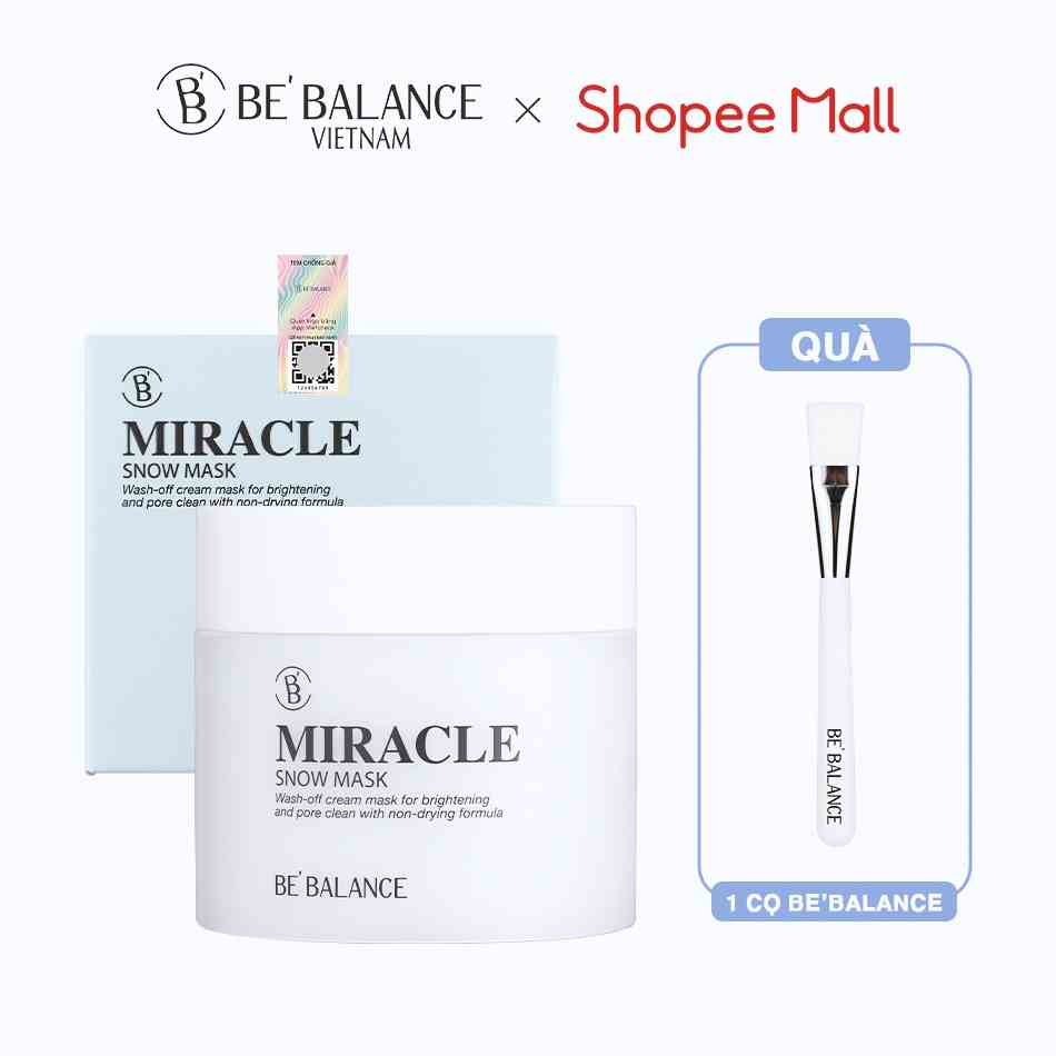 Mặt nạ ủ trắng BeBalance Miracle Snow Mask 150g