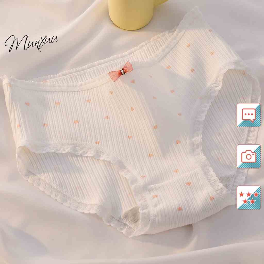 Quần lót nữ Cotton co dãn họa tiết thỏ dễ thương MUNXUU, vải mềm mát co dãn kháng khuẩn - QC116