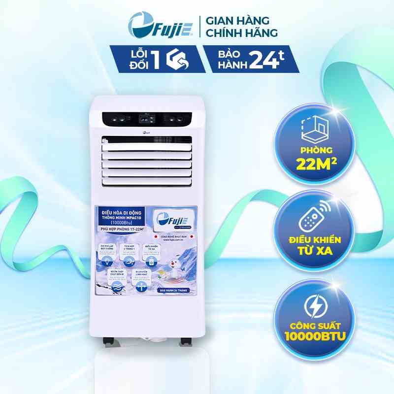 [Hỏa tốc] Máy lạnh di động nhập khẩu FUJIE Công suất 10000 - 14000BTU - Công nghệ Nhật Bản - Bảo hành điện tử