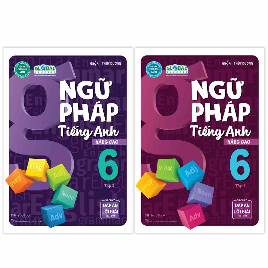 Sách Combo Ngữ Pháp Tiếng Anh Nâng Cao Lớp 6 Global (2 Tập)